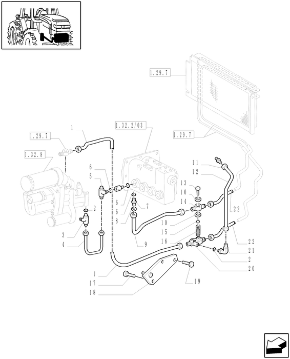 TM120 HYD CONNECTOR