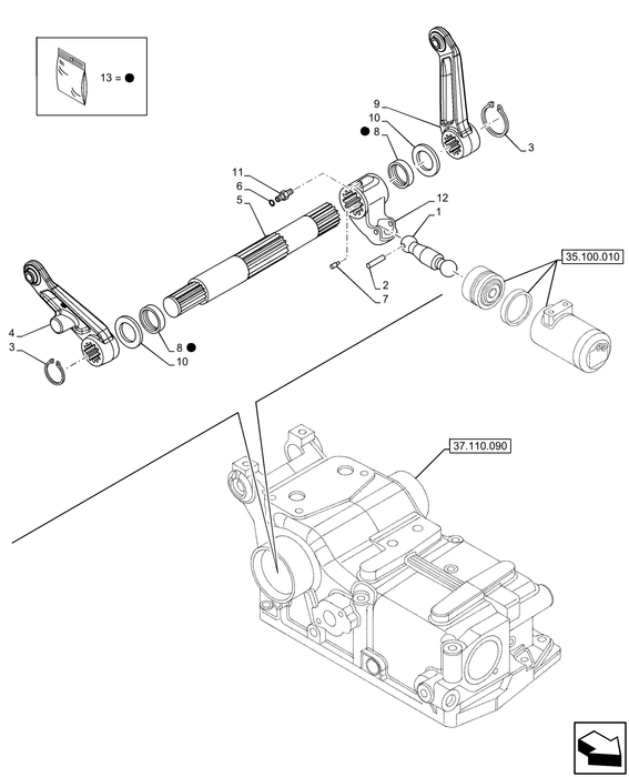 PS75 ROCKSHAFT