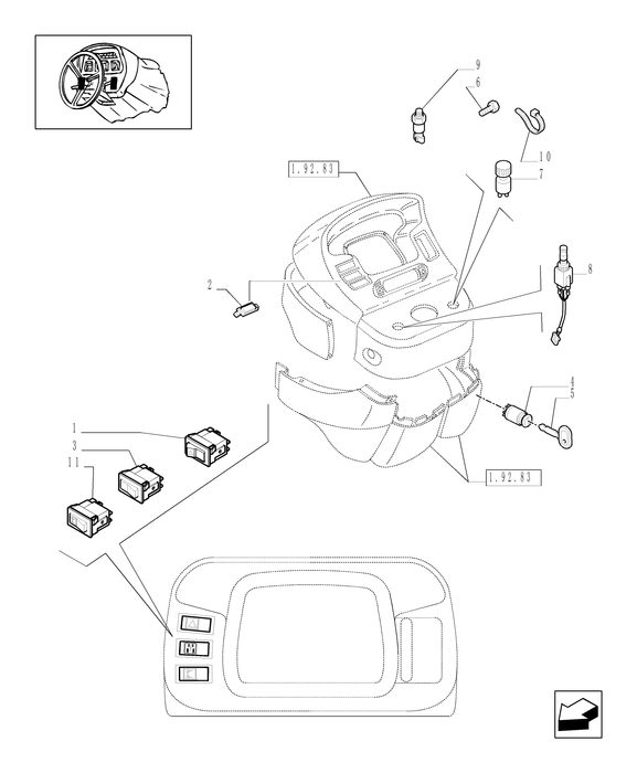 TN95A IGNITION SWITCH