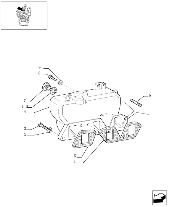 TN75A INLET MANIFOLD