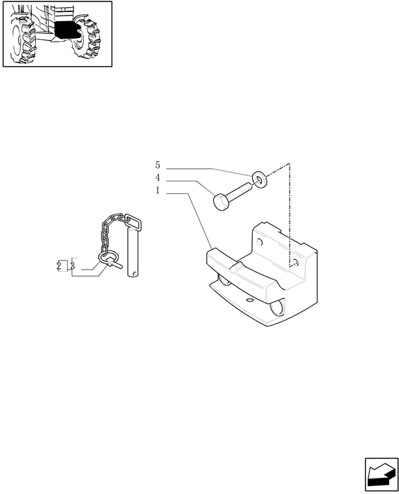 TM120 LOCK PIN