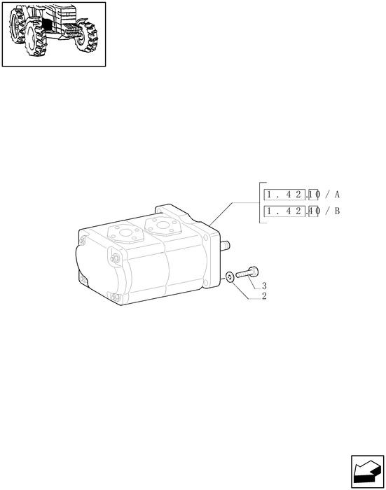 TN85A REMAN-HYD PUMP