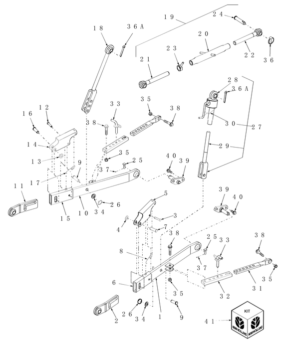 TC29DA LIFT LINK END ASSY