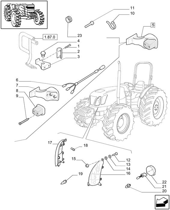 TN95A FRONT LAMP