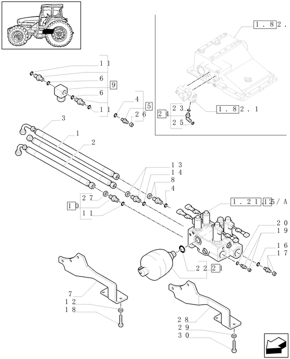 TM120 HYD CONNECTOR