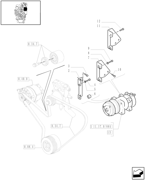 TM120 AIRCOND. COMPRESSOR