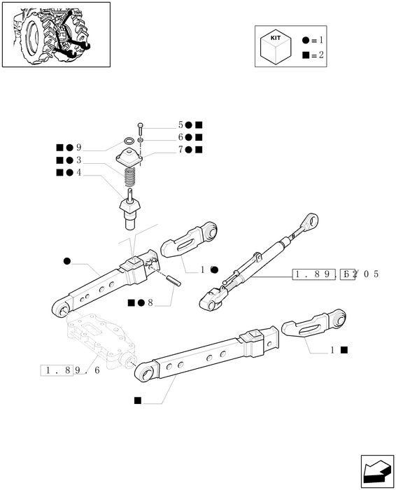 TM120 LIFT LINK END ASSY