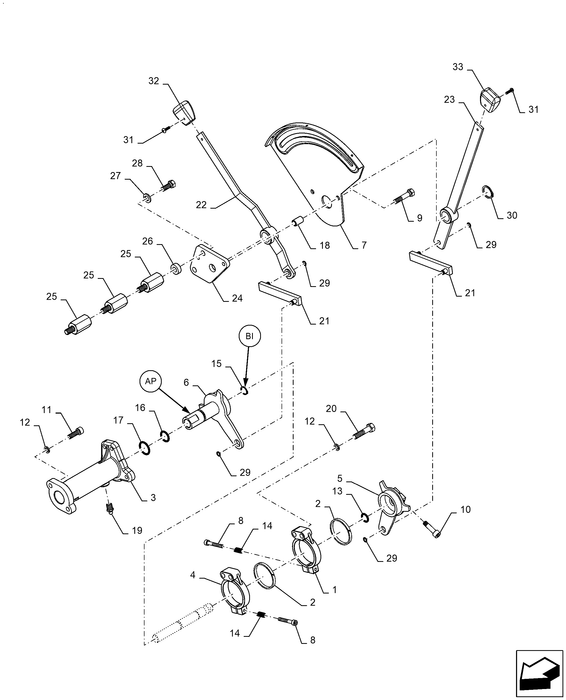 WM60 CONTROL LEVER