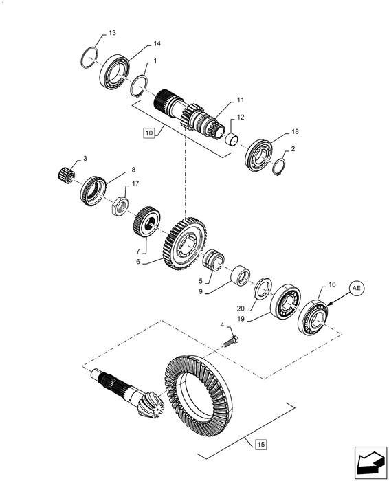 WM60 BEARING ASSY