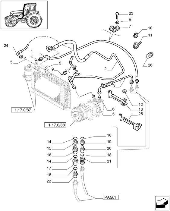 TM120 A/C HOSE