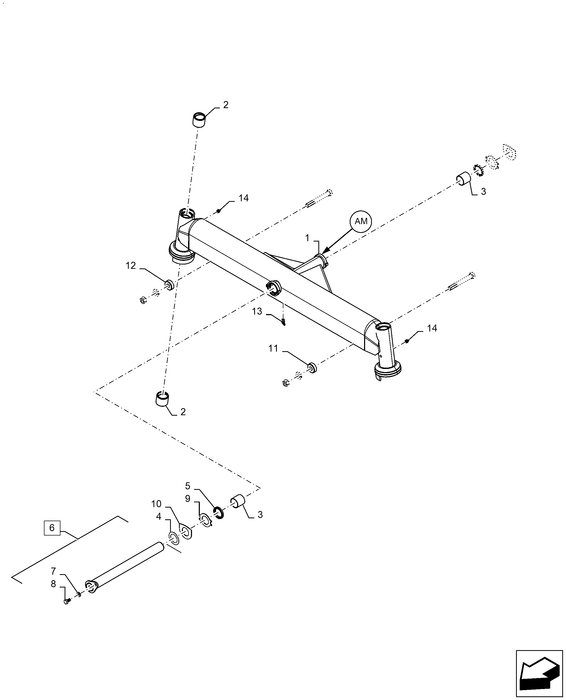 WM60 FRONT AXLE