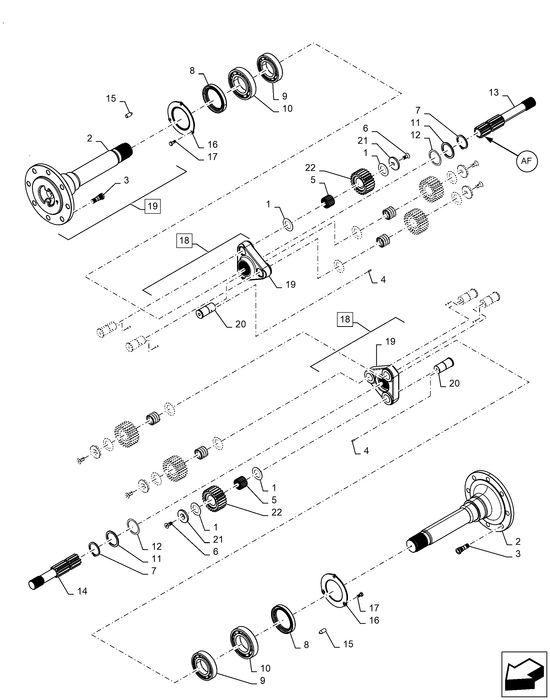 WM70 AXLE