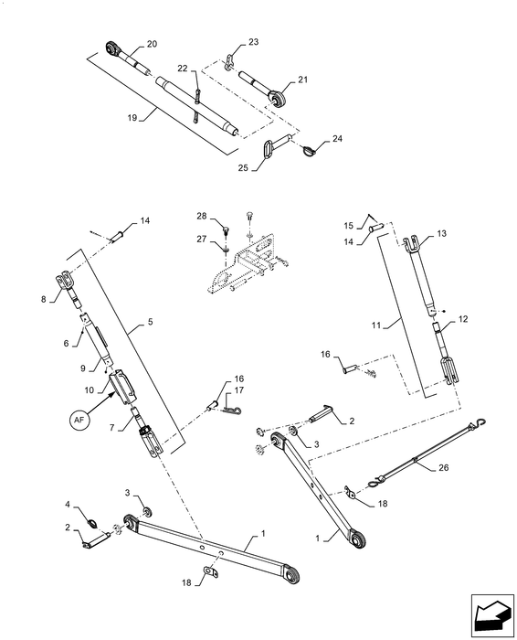 WM70 LOWER LINK