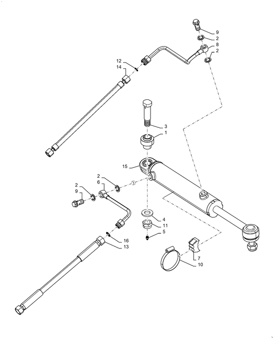 WM75(2) STEERING CYLINDER