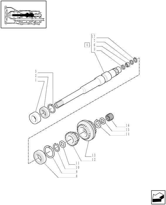 TN85A MAIN SHAFT