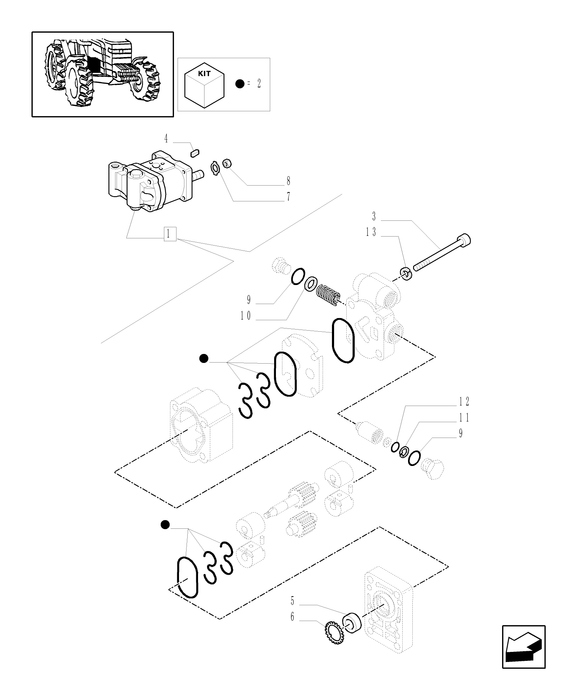 TN70A(2) REMAN-HYD PUMP