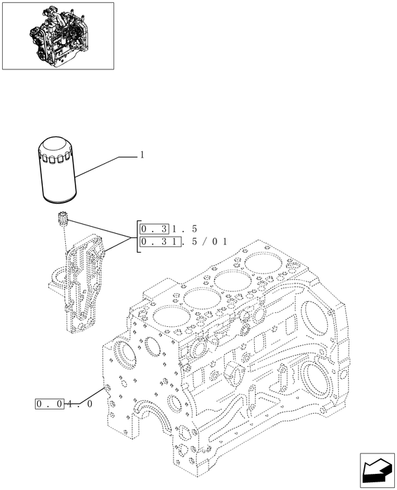 TN95A ENGINE OIL FILTER