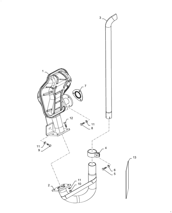 WM75(2) EXHAUST SYSTEM PIPE