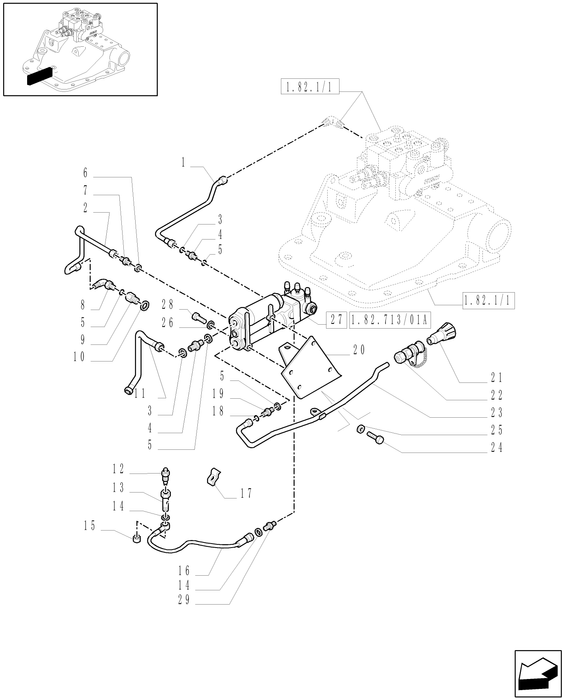 TM120 HYD CONNECTOR