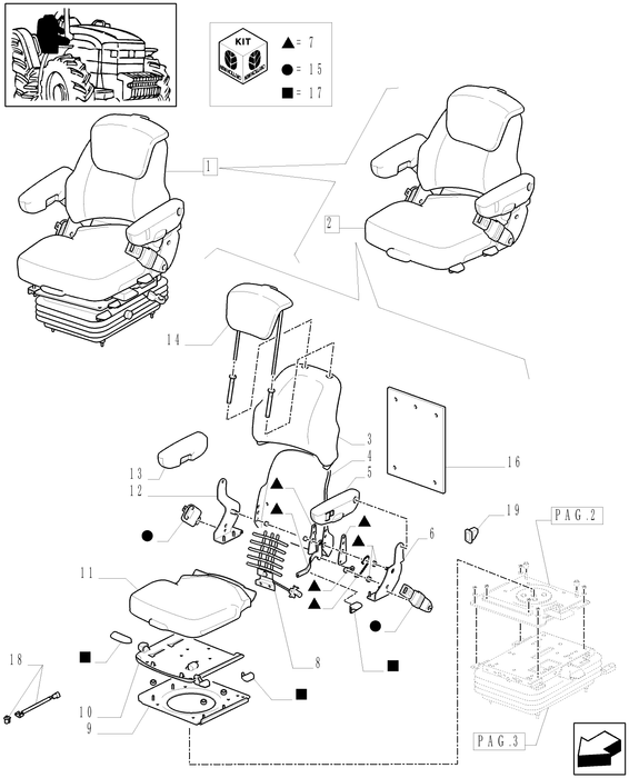 TM120 DRIVER SEAT