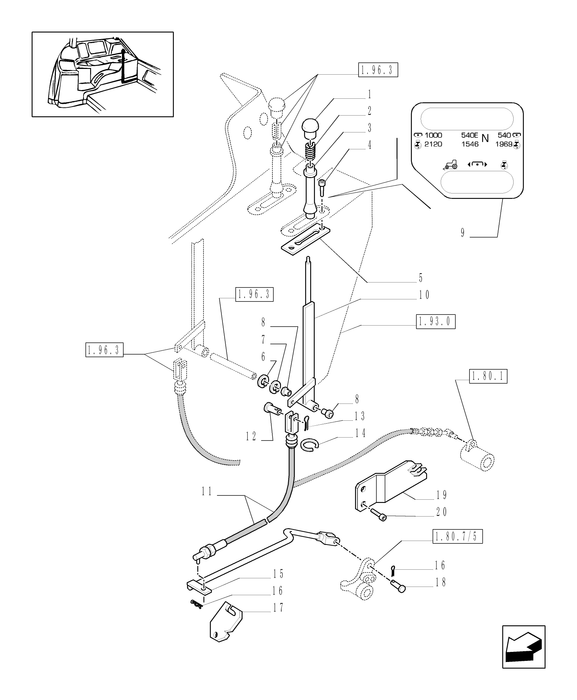 TM120 LEVER