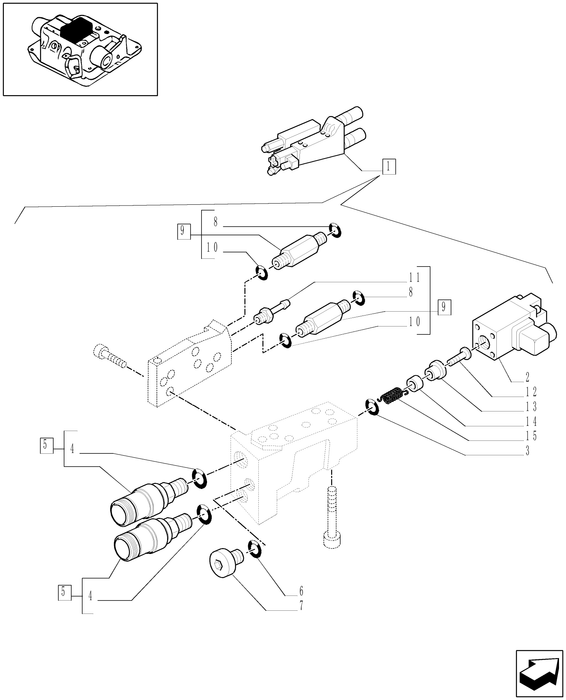 TM120 HYD CONNECTOR