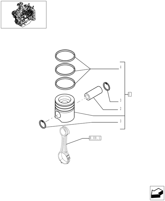 TN95A PISTON & RINGS KIT