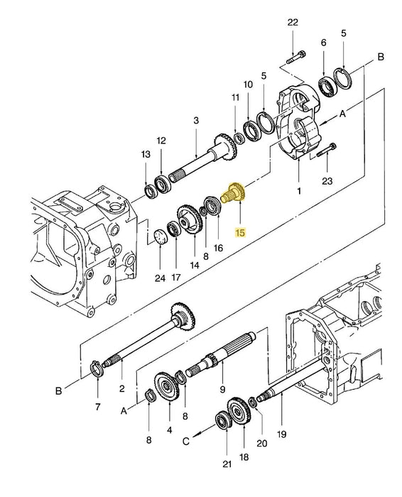 TC29DA GEAR SHAFT