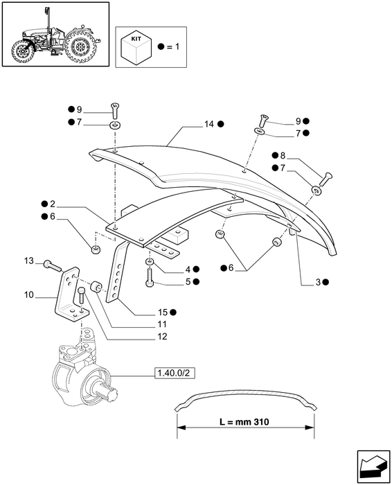 TN75A FRONT FENDER