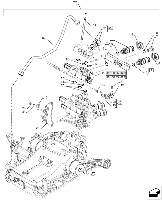 PS75 CONTROL LEVER