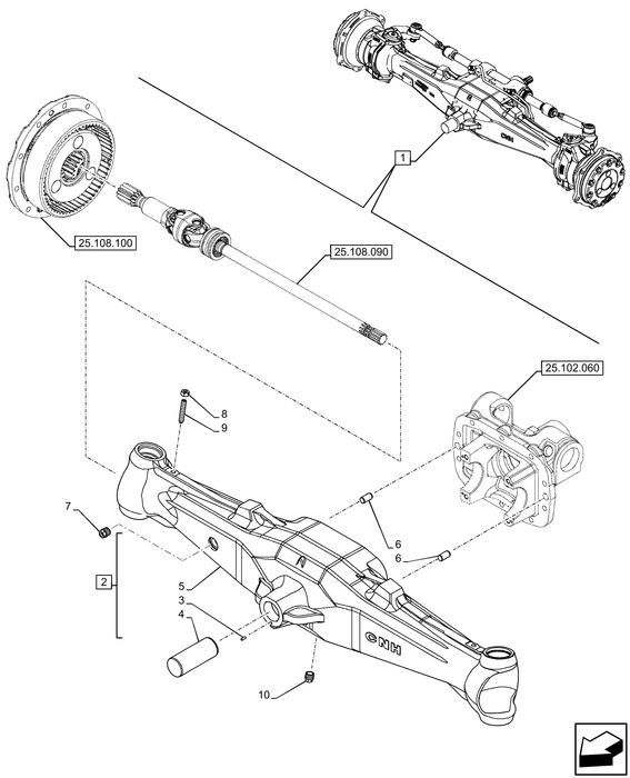 PS75 AXLE HOUSING