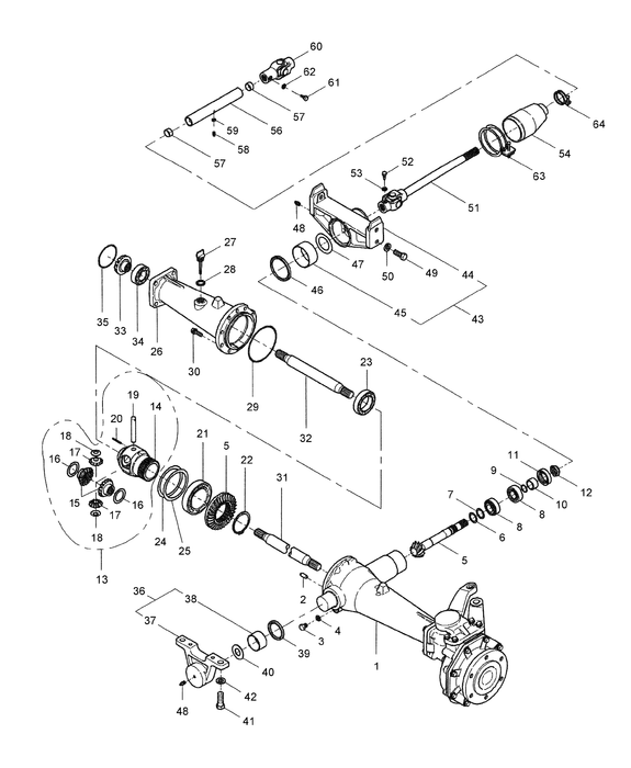 TC29DA DIFFERENTIAL ASSY