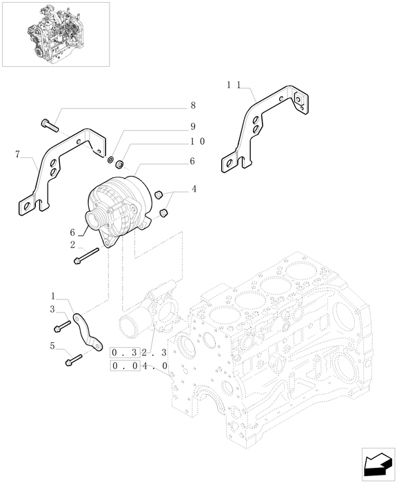 TN95A CORE-ALTERNATOR