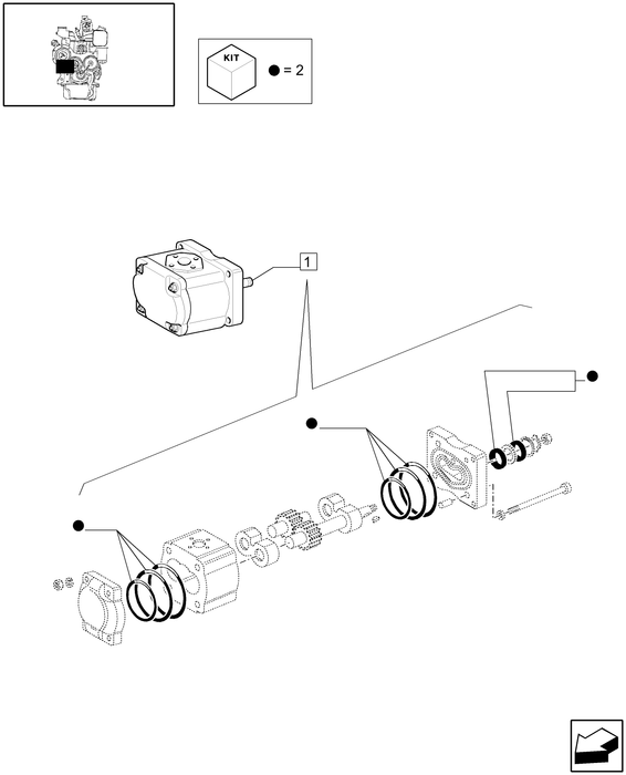 TN75A CORE-HYDRAULIC PUMP