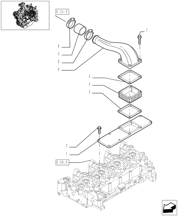 TN95A INLET MANIFOLD