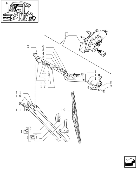 TM120 WIPER ARM