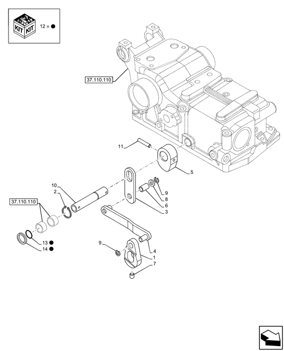 PS75 CRANK LEVER