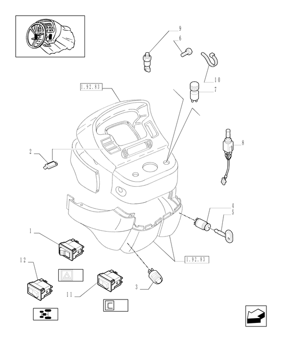 TN75A FLASHER SWITCH