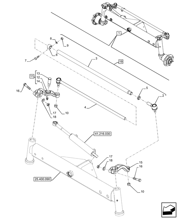 PS75 TRACK ROD ASSY