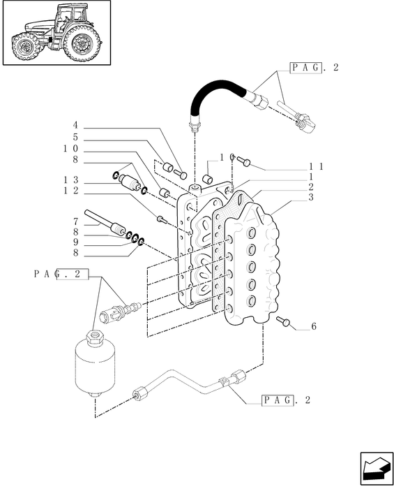 TM120 HYD CONNECTOR